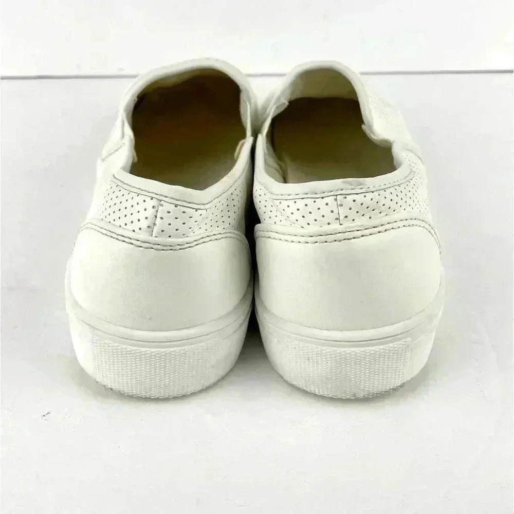 White Perforated Slip On Casual Shoes Sz 10 B Magellan Outdoors Women's - Picture 7 of 9
